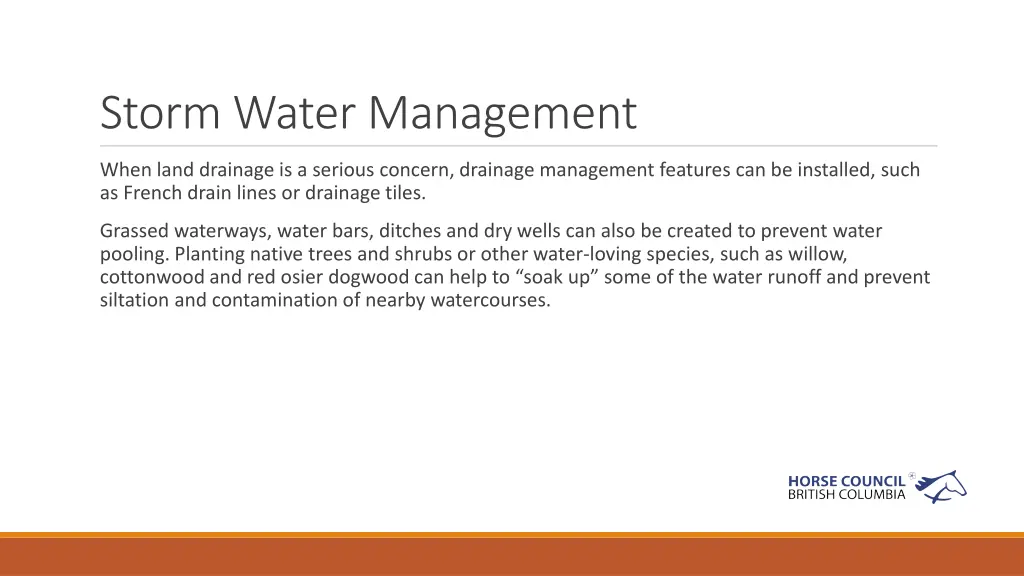 storm water management 2