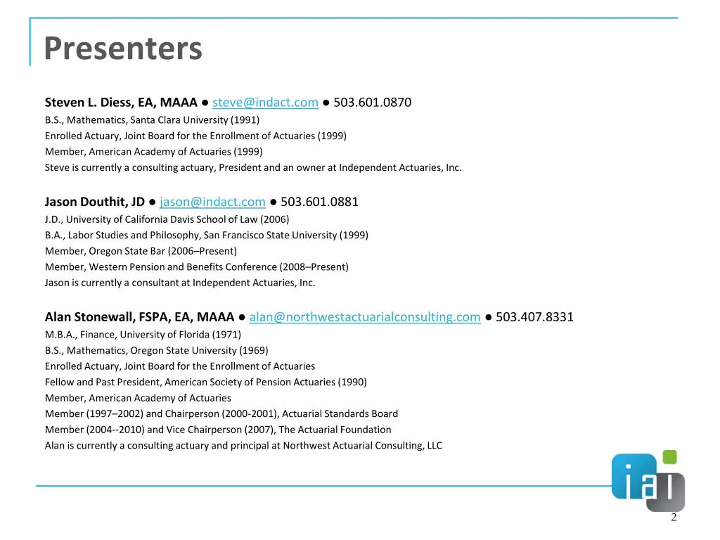 presenters