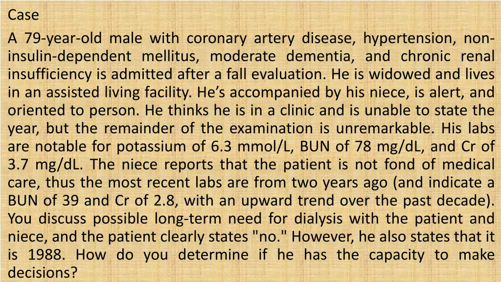 case a 79 year old male with coronary artery