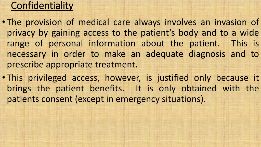confidentiality confidentiality the provision