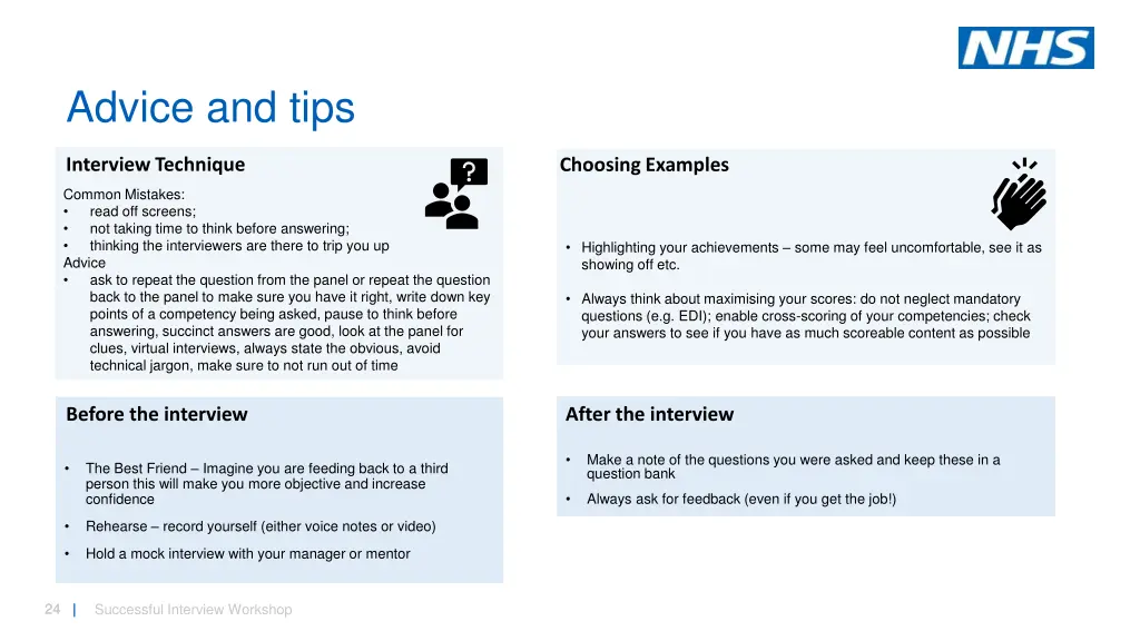 advice and tips