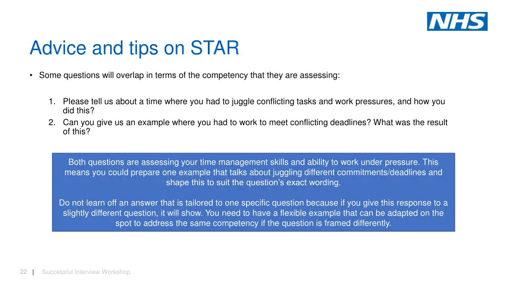 advice and tips on star
