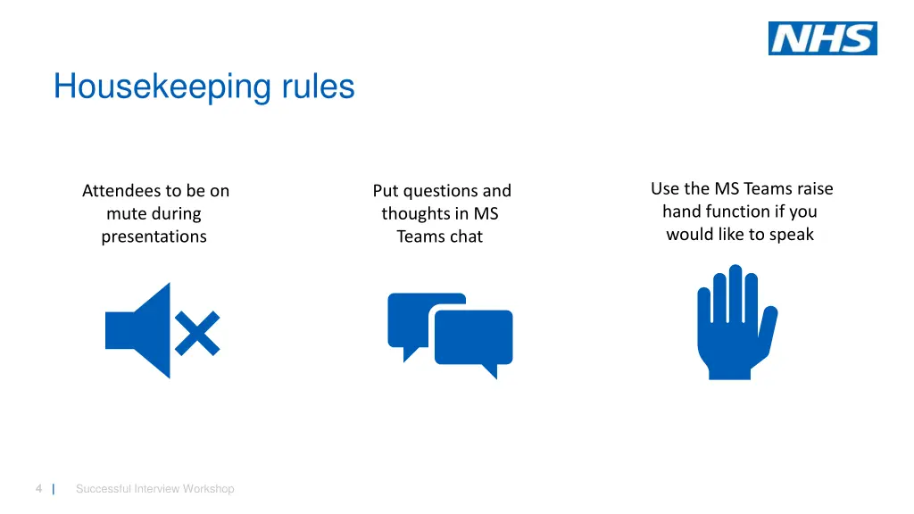 housekeeping rules