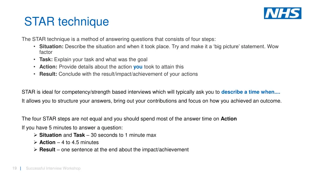 star technique
