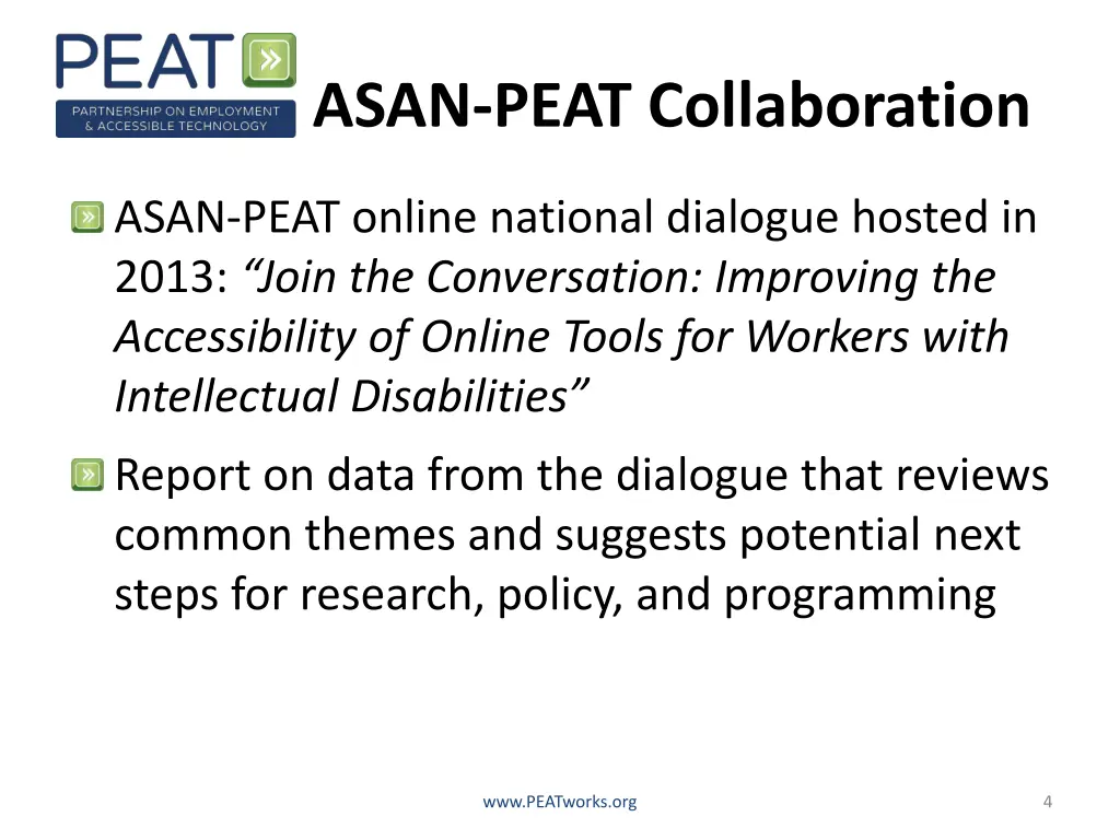 asan peat collaboration