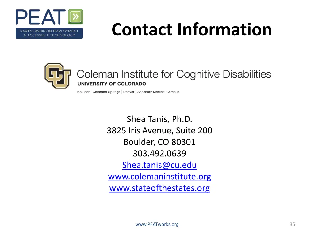 contact information