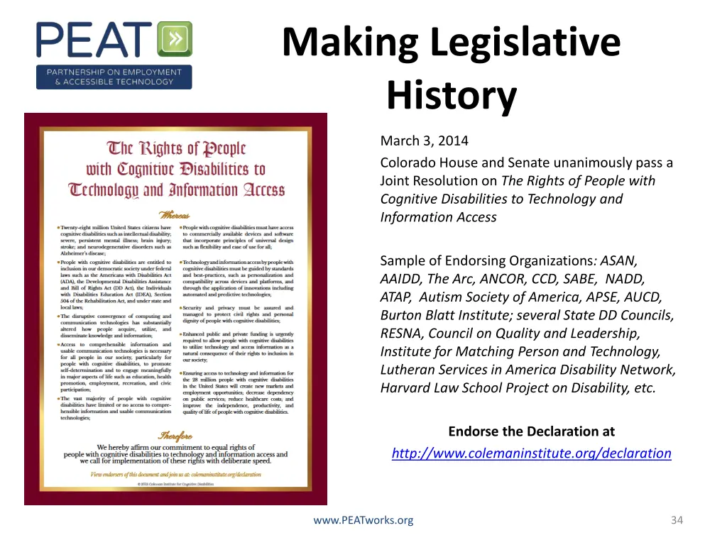 making legislative history