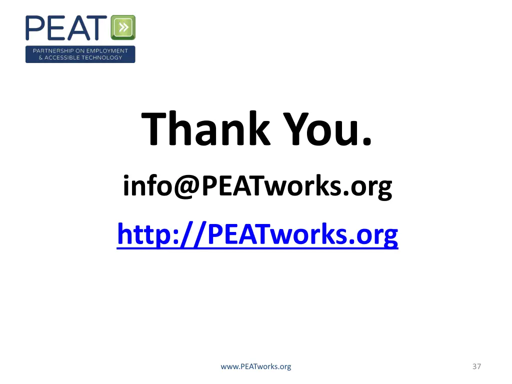 thank you info@peatworks org http peatworks org
