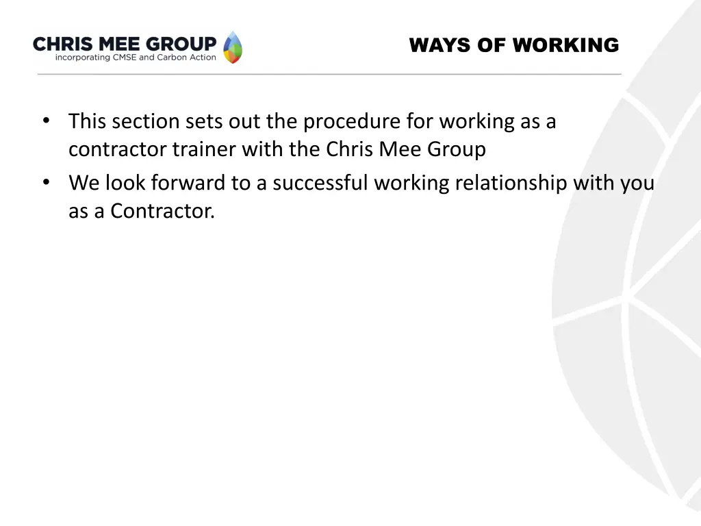 ways of working 1