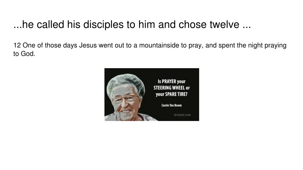 he called his disciples to him and chose twelve 2