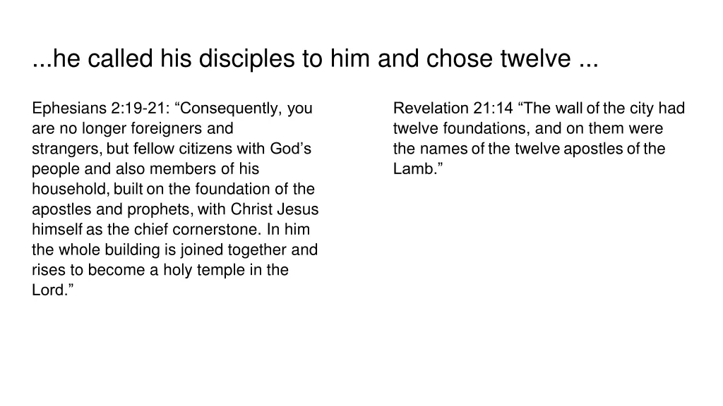 he called his disciples to him and chose twelve 4