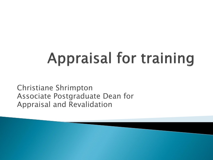 christiane shrimpton associate postgraduate dean