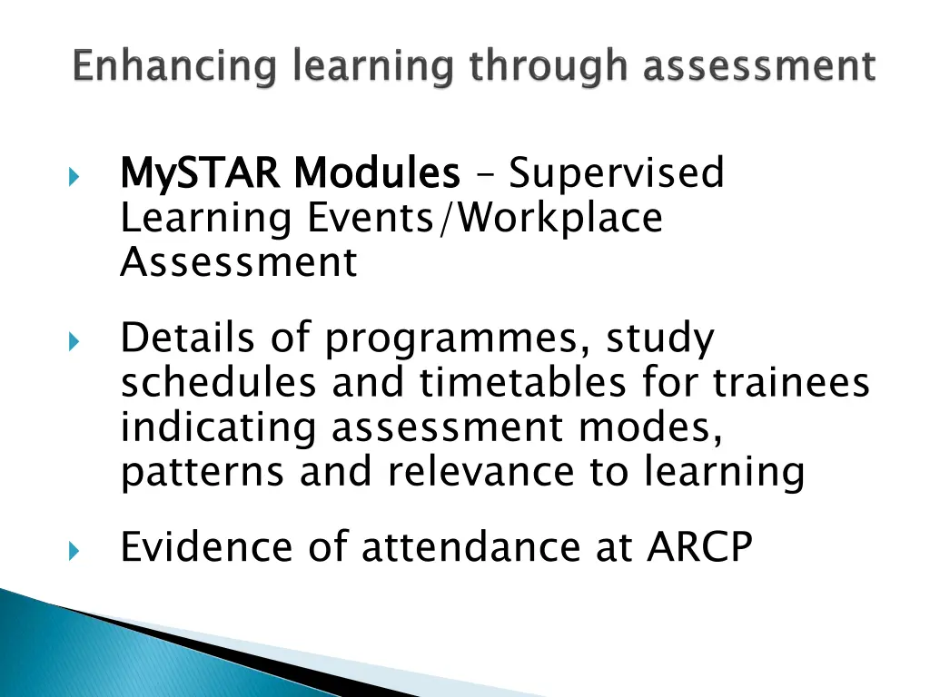 mystar learning events workplace assessment