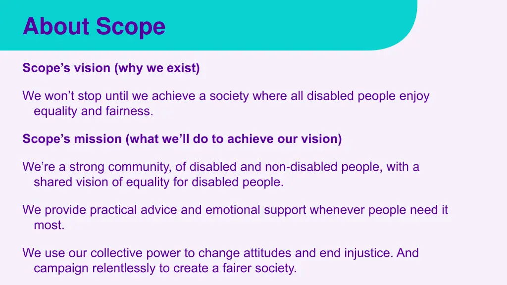 about scope