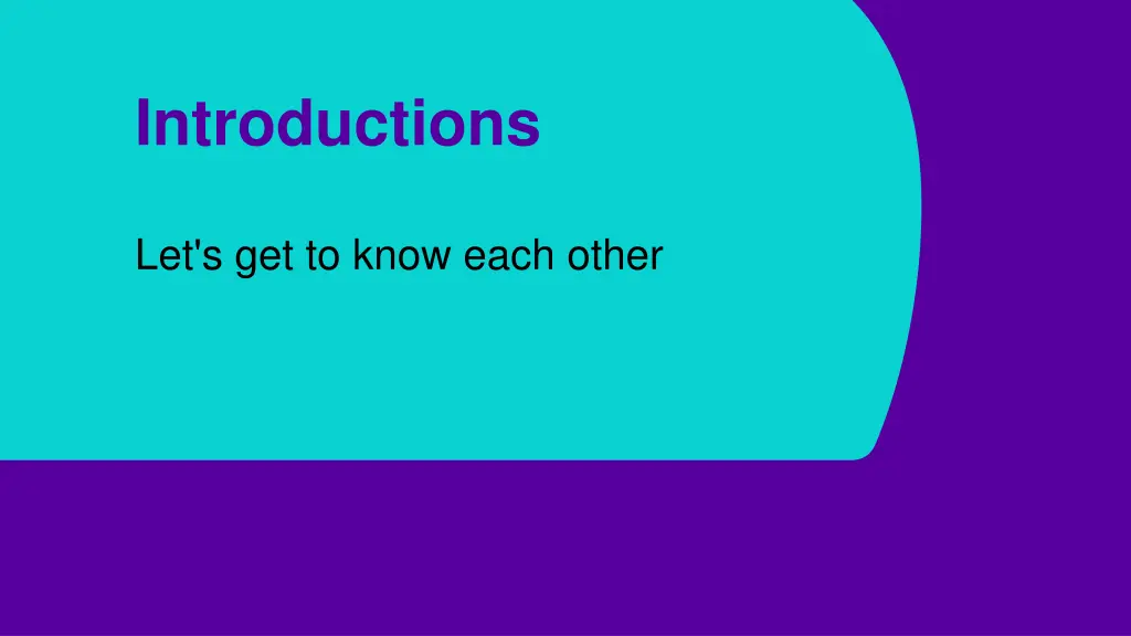 introductions