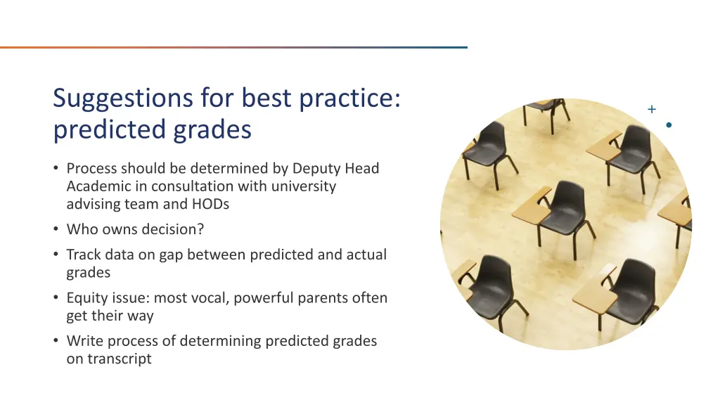 suggestions for best practice predicted grades