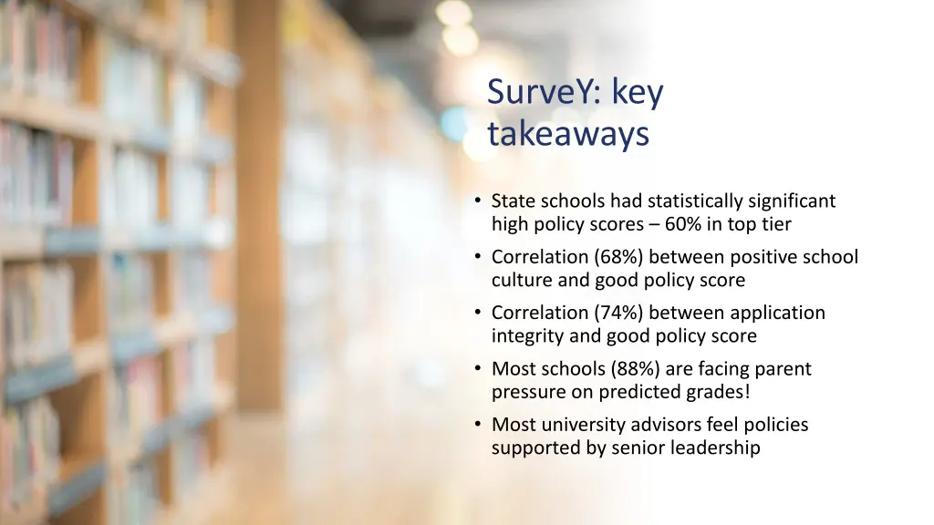 survey key takeaways