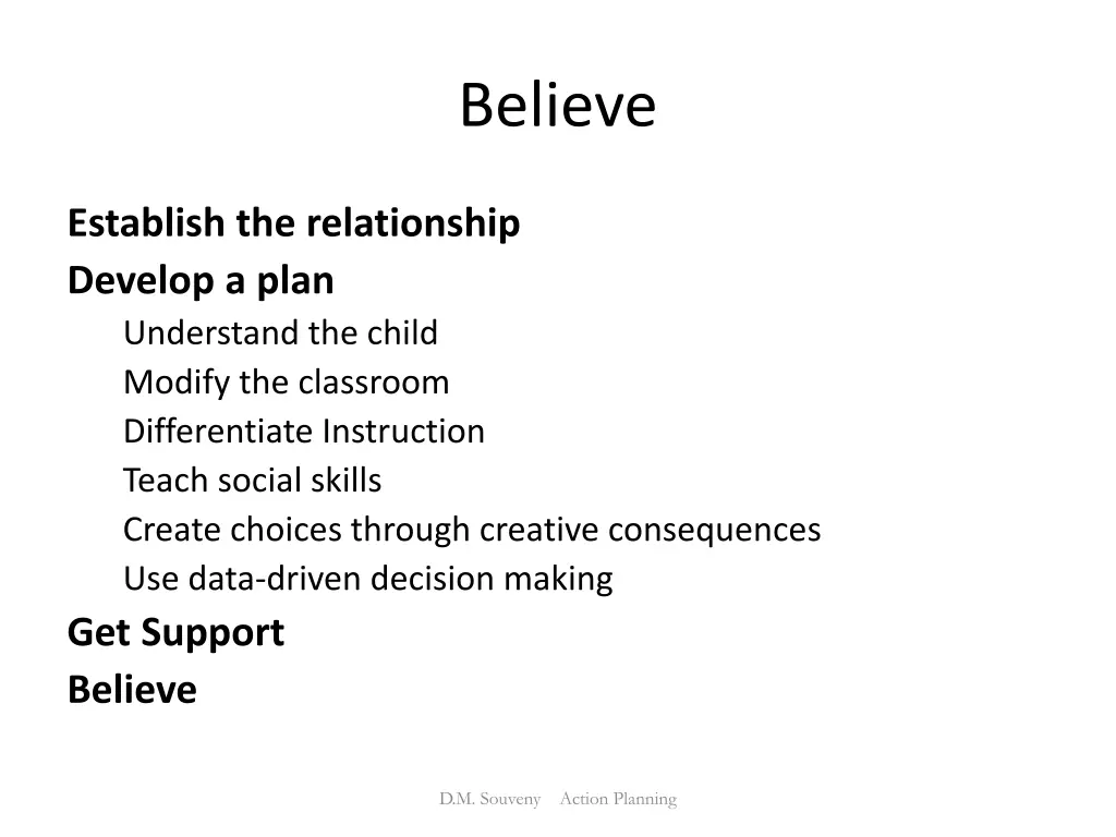 believe