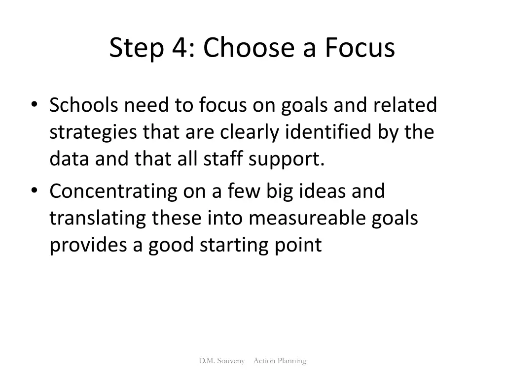 step 4 choose a focus