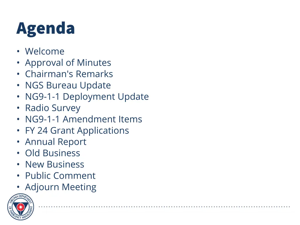 agenda