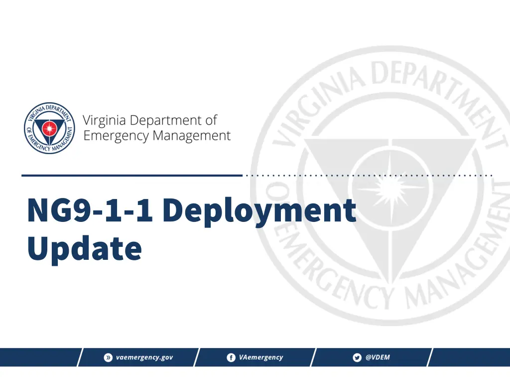 ng9 1 1 deployment update