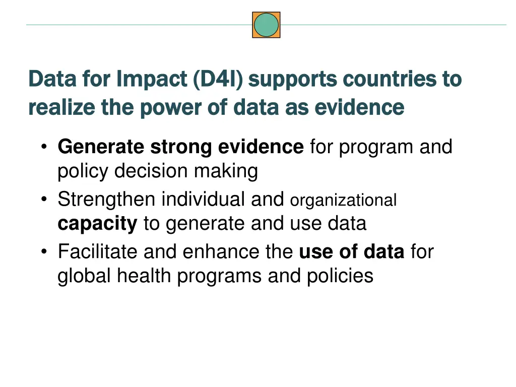 data for impact d4i supports countries to data