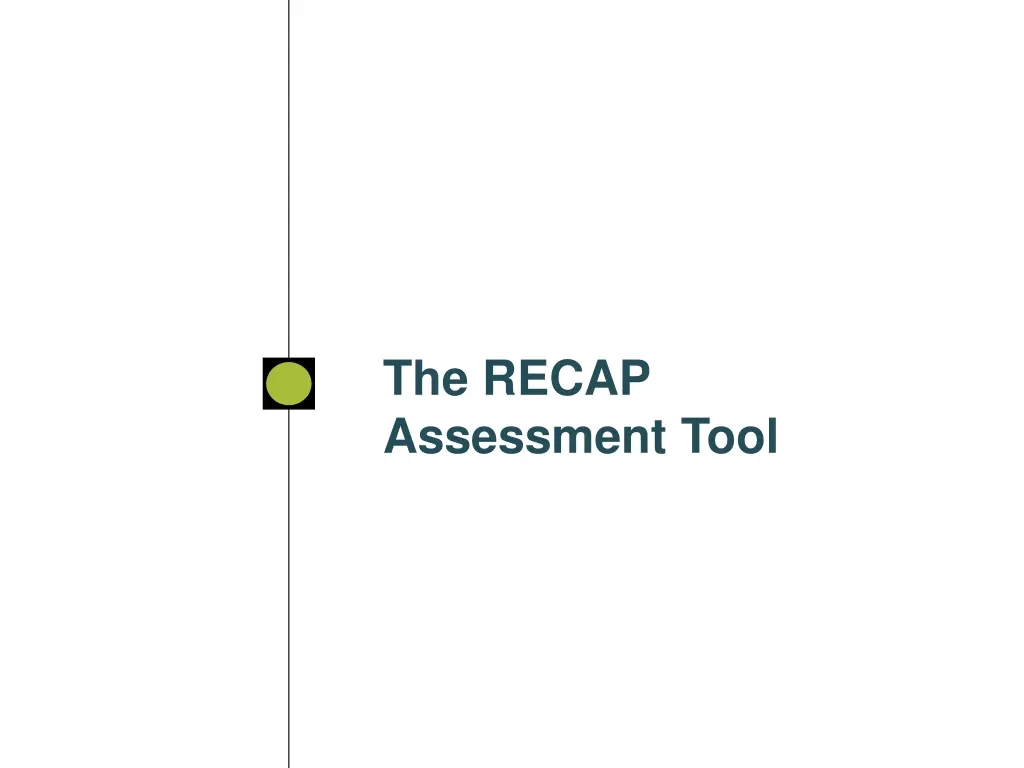 the recap assessment tool