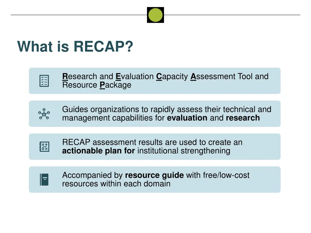 what is recap