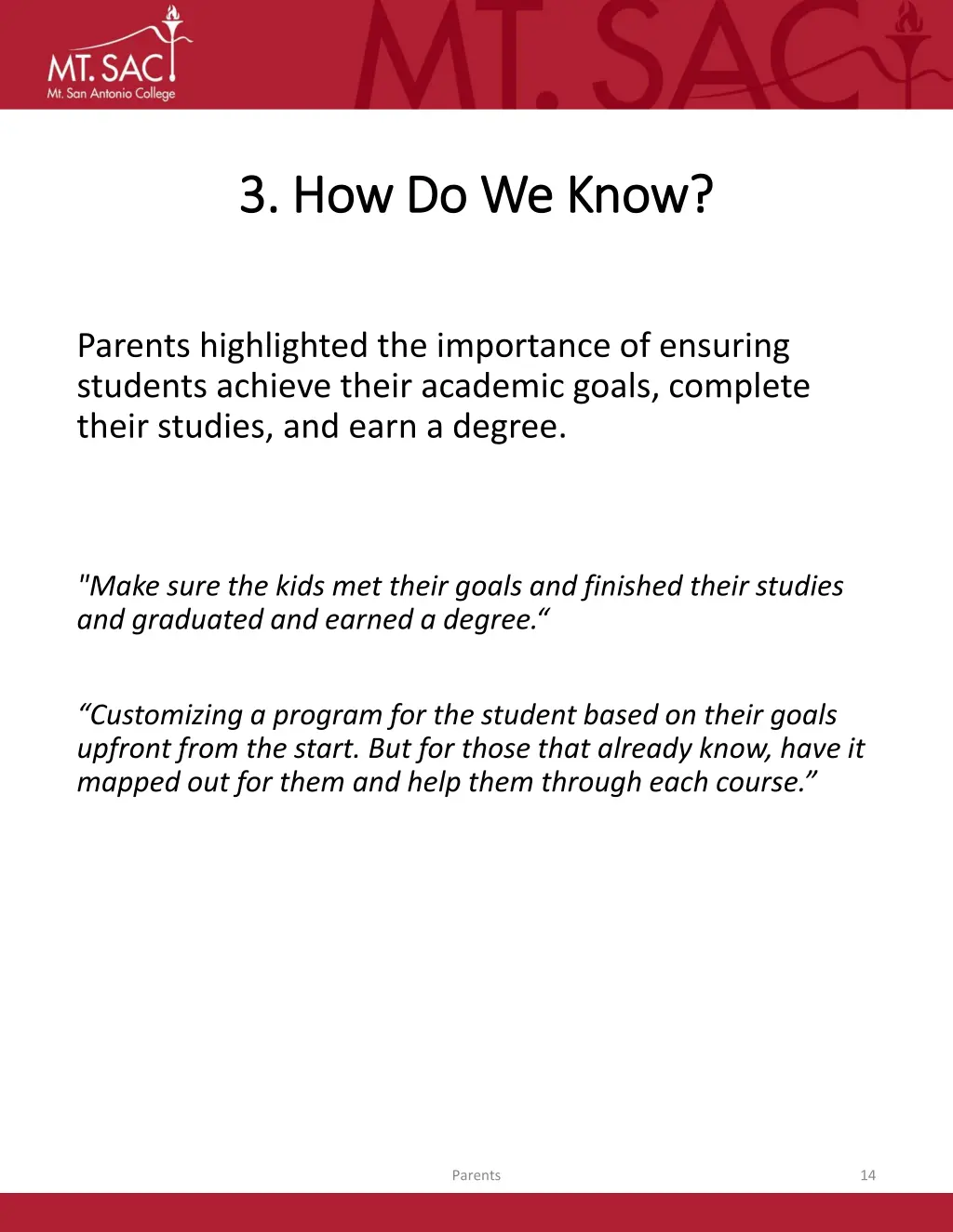 3 how do we know 3 how do we know 1