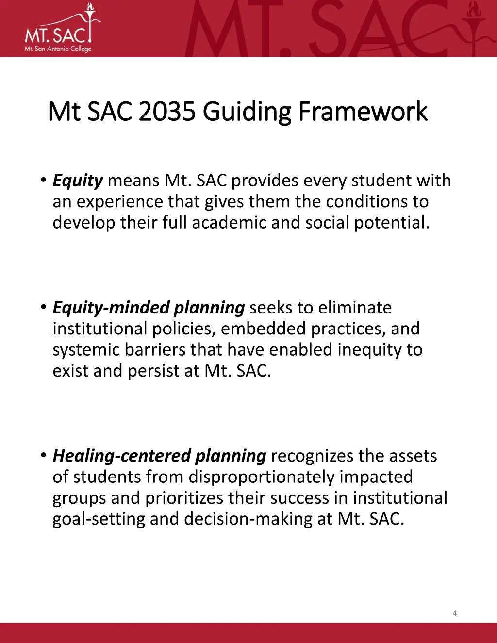 mt sac 2035 guiding framework mt sac 2035 guiding