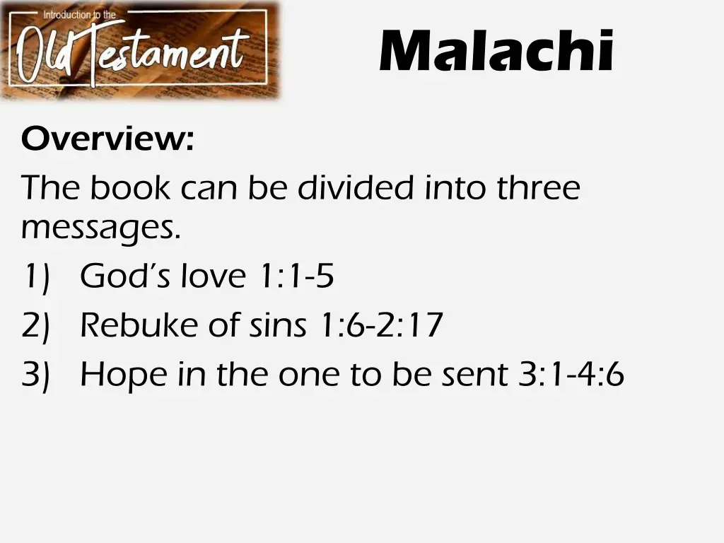 malachi 1
