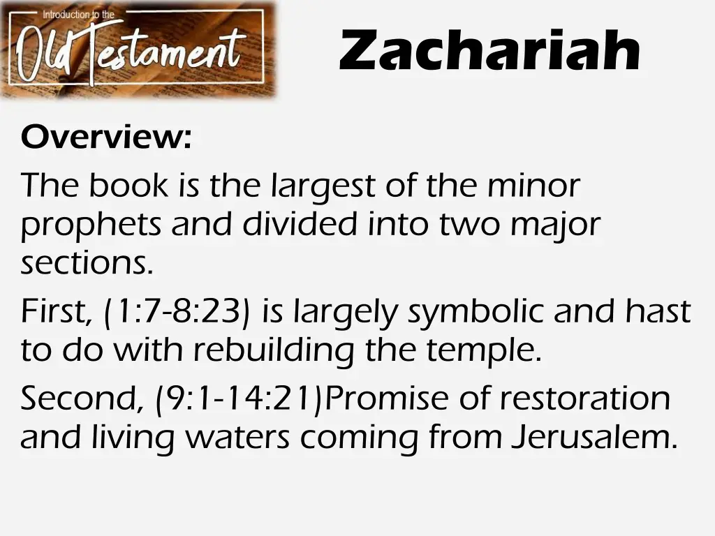 zachariah 1
