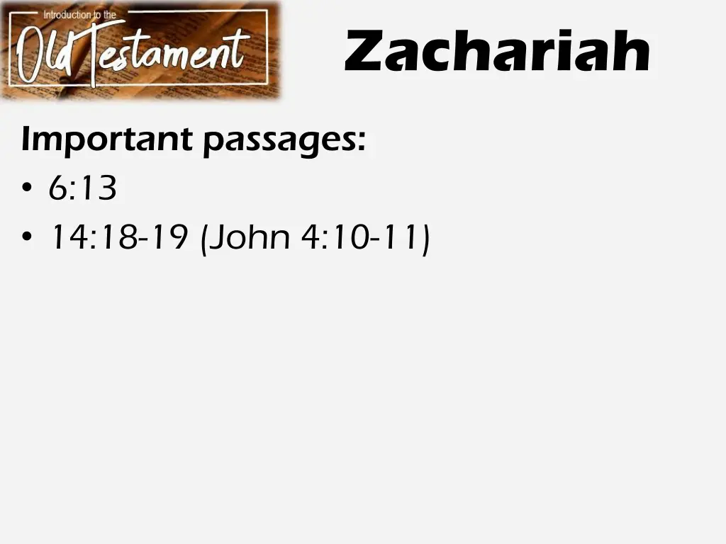 zachariah 3