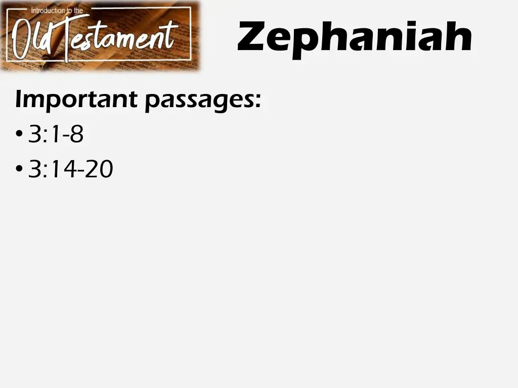 zephaniah 3