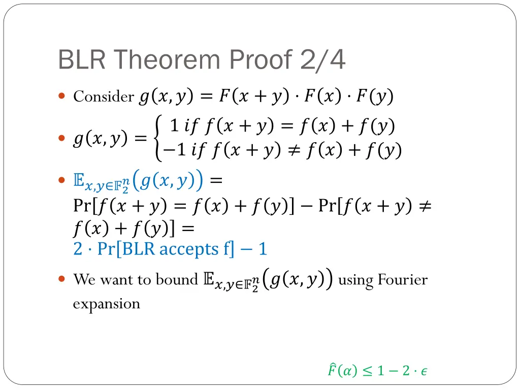 blr theorem proof 2 4