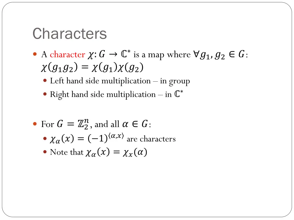 characters