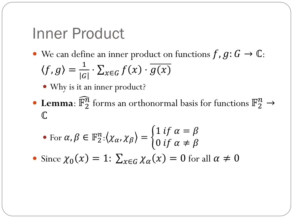 inner product