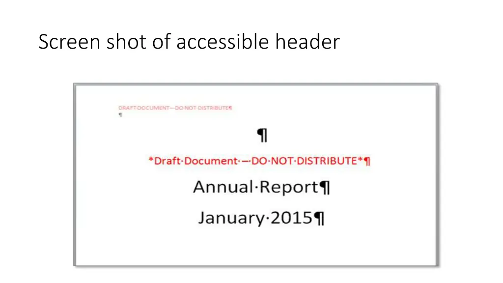 screen shot of accessible header