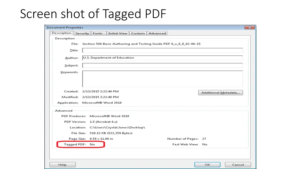 screen shot of tagged pdf