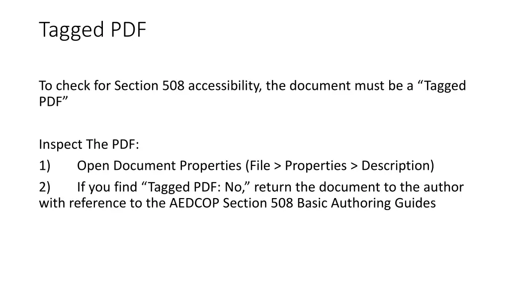 tagged pdf