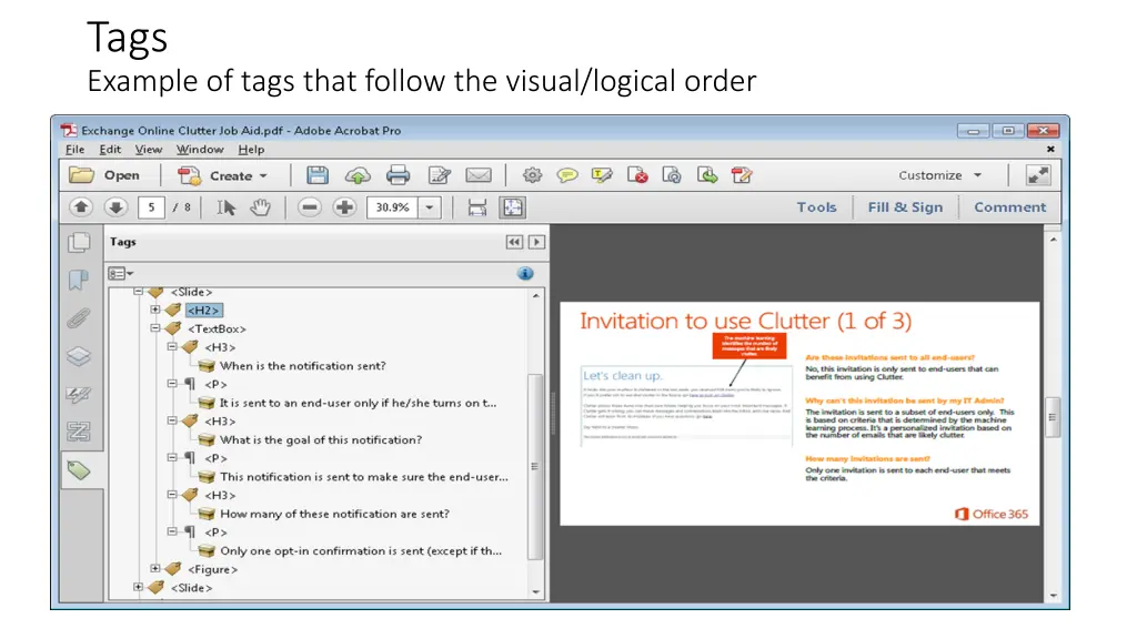 tags example of tags that follow the visual