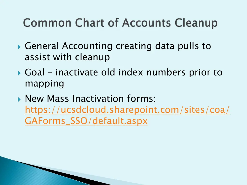 general accounting creating data pulls to assist