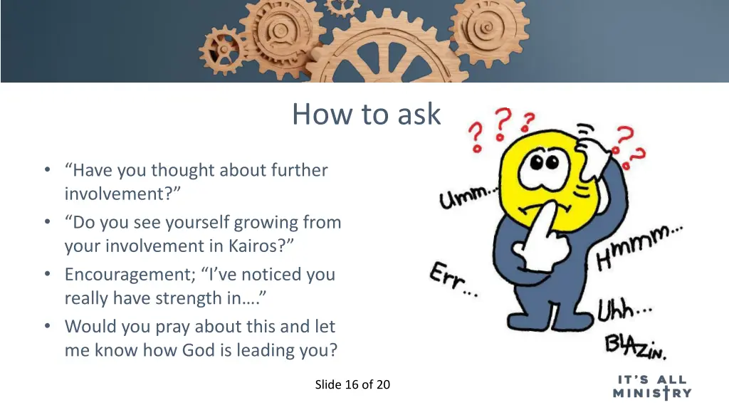 how to ask