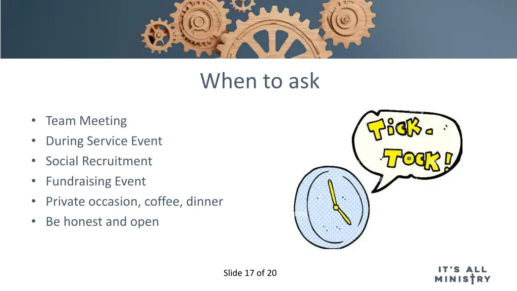when to ask