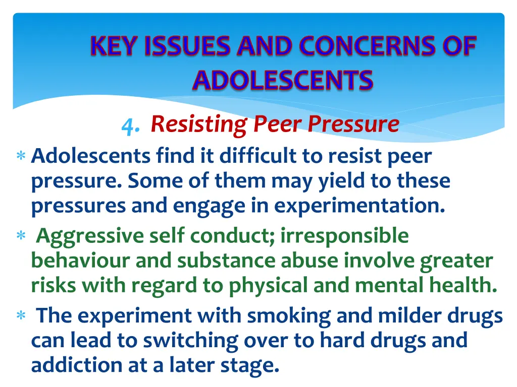 key issues and concerns of adolescents 3