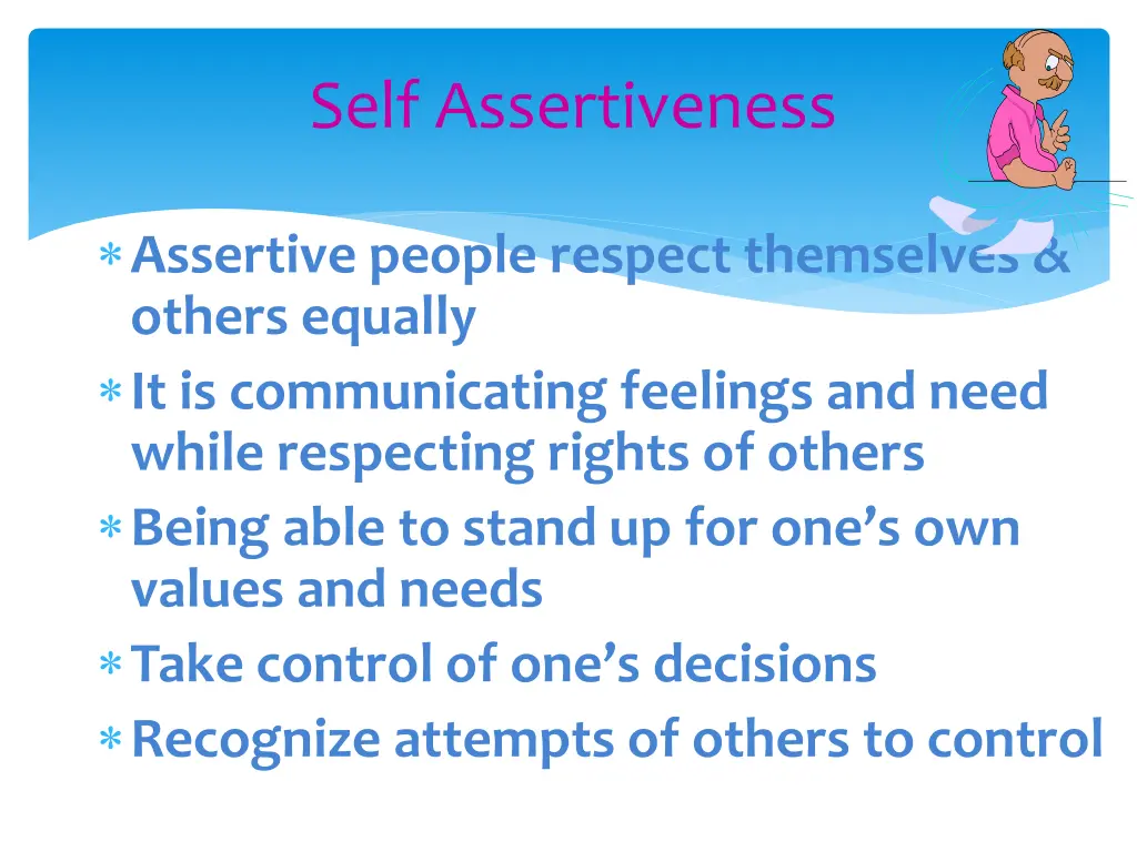 self assertiveness