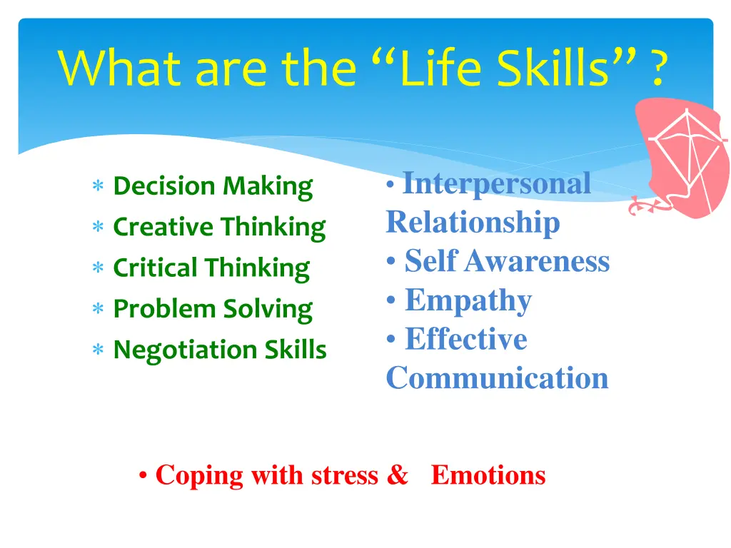 what are the life skills