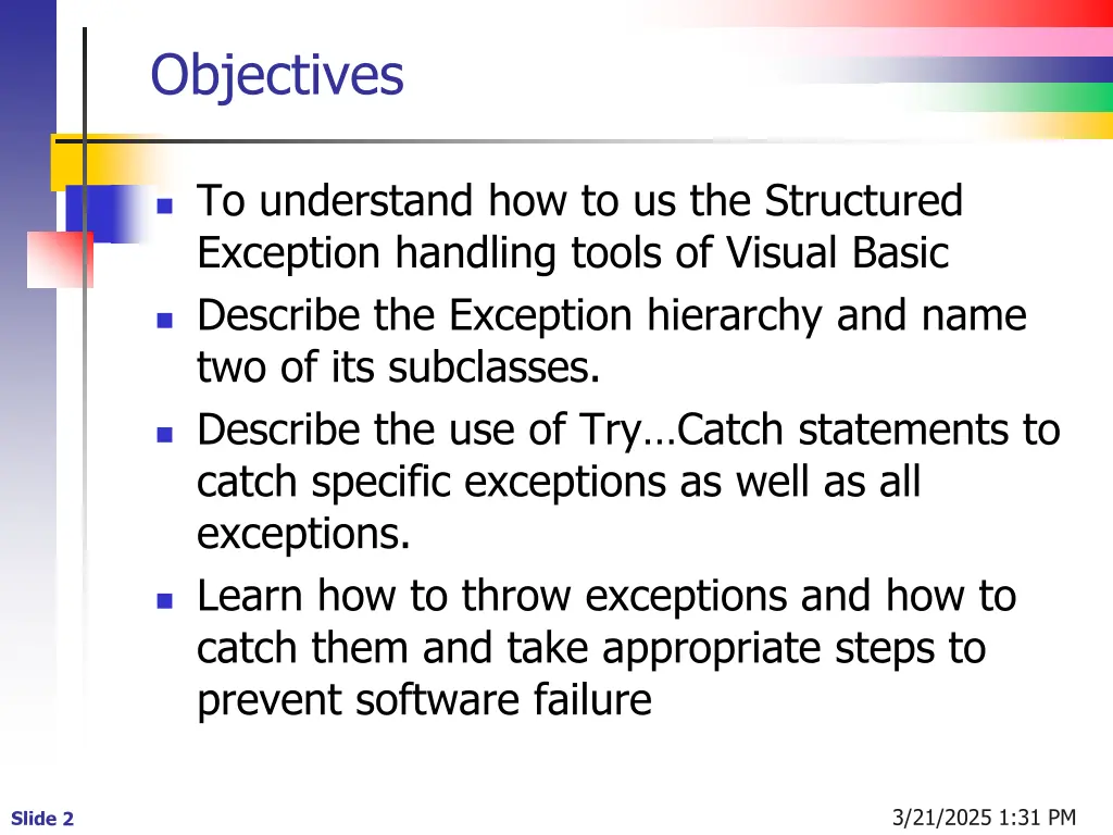 objectives