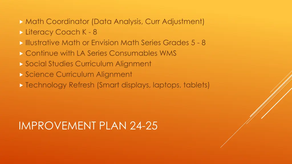 math coordinator data analysis curr adjustment