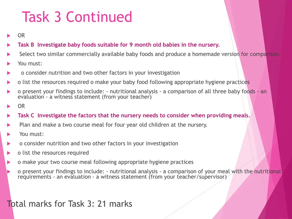 task 3 continued